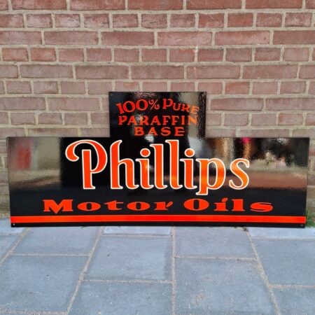 Phillips Motor Oils Groot Stalen Bord - 122 x 56cm | Phillips 66