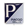 Piaggio Logo Emaille Bord - 40 x 37cm | Fiftiesstore