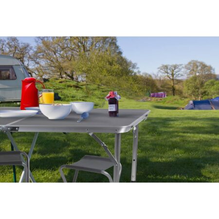 Picknickset inklapbaar 120x60cm grijs | Merkloos