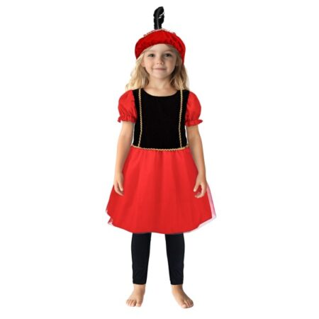 Pietenjurk Zwart/rood 98-104 Cm |