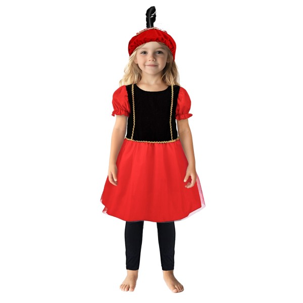 Pietenjurk Zwart/rood 98-104 Cm |
