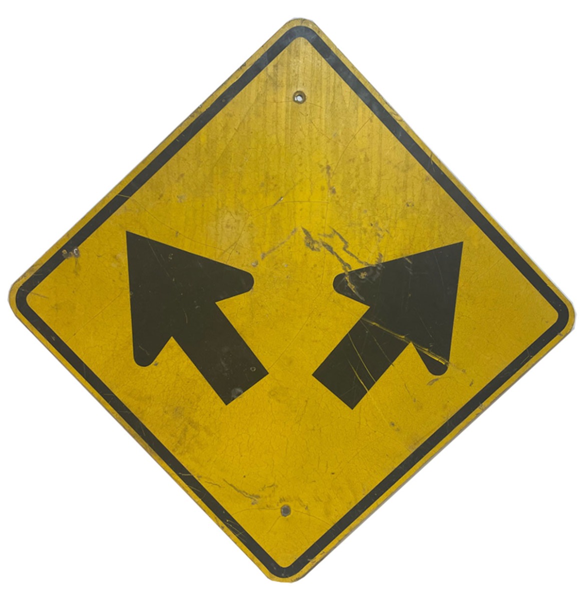 Pijlen Straatbord - Geel - Origineel | The Dutch Pickers