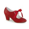 Pin Up Couture Pleaser Wiggle Shoes Ribbon Tie Red-37EU/7US | Pinup Couture