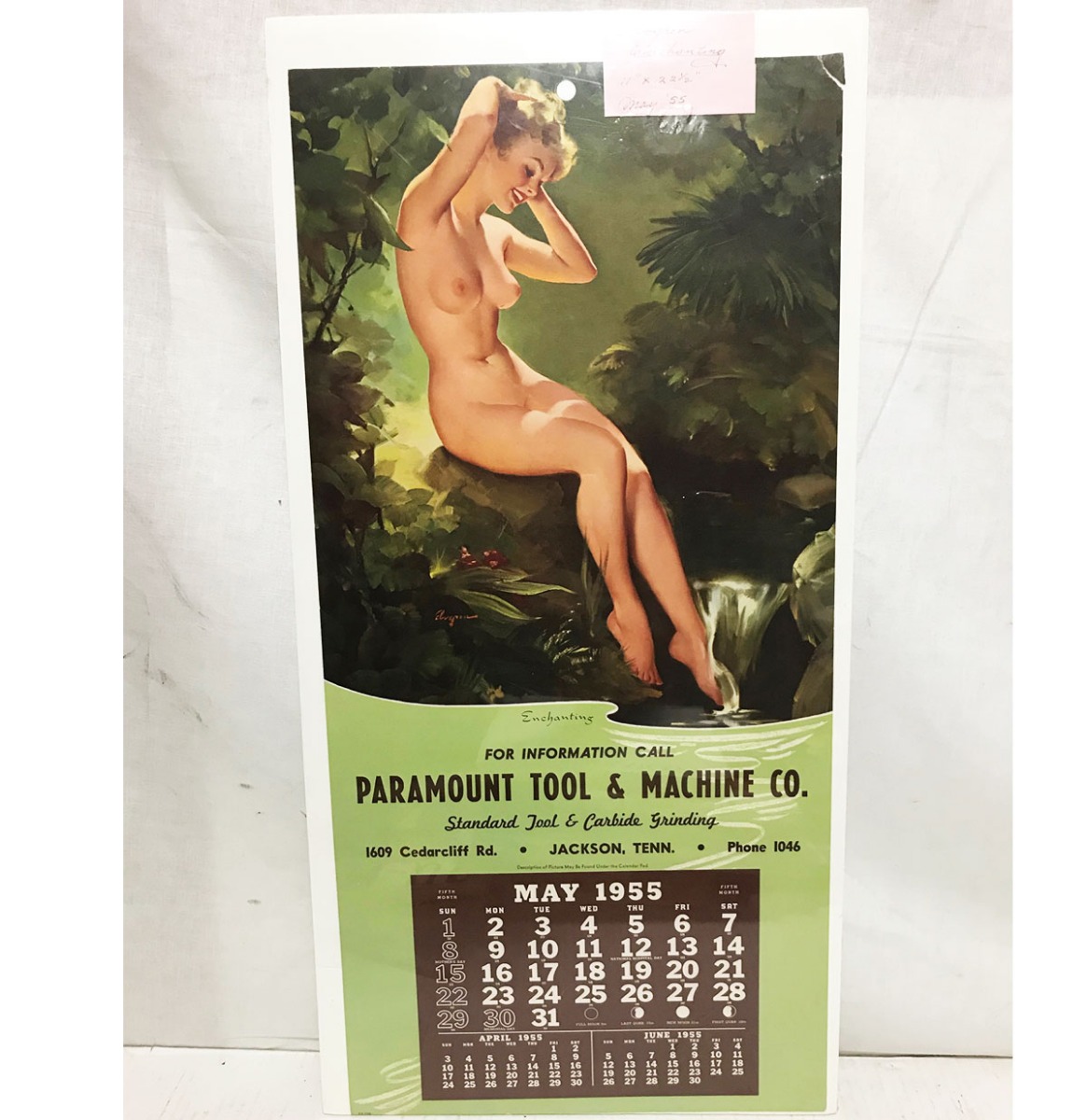 Pin Up Kalender 1955 Elvgren Enchanting Vintage Origineel | The Dutch Pickers