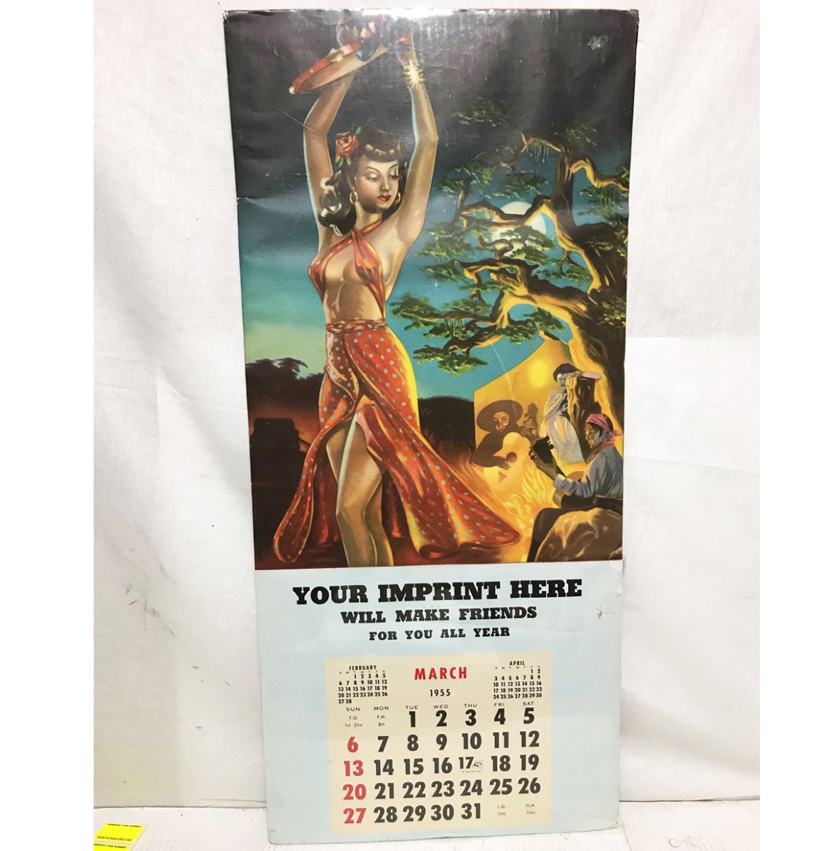 Pin Up Kalender 1955 Salesman Sample Origineel Vintage | The Dutch Pickers