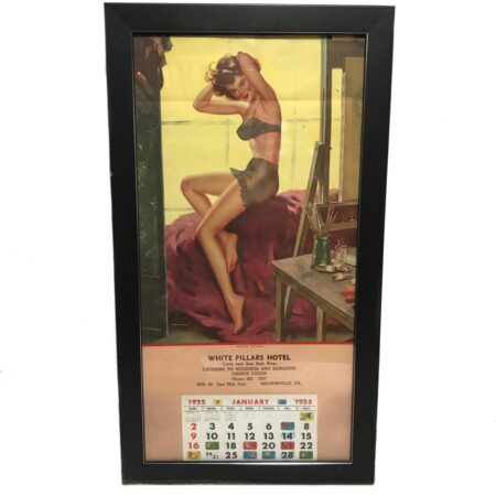 Pin Up Kalender Ingelijst 1955 - Origineel | The Dutch Pickers