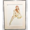 Pin up Meisje Bloemenjurk Gelimiteerd Art In Lijst Zonder Glas | The Dutch Pickers