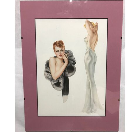 Pin up Meisje Bont Gelimiteerd Art In Lijst Met Glas | The Dutch Pickers