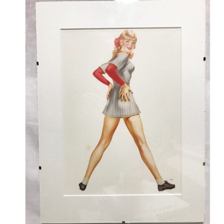 Pin up Meisje Sport Meisje Gelimiteerd Art In Lijst Met Glas | The Dutch Pickers