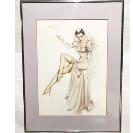 Pin up Meisje Stockings Jurk Gelimiteerd Art In Lijst Met Glas | The Dutch Pickers