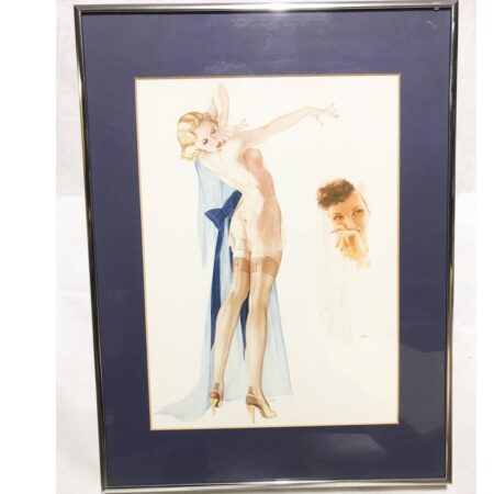 Pin up Meisje Voorkant En Achterkant Gelimiteerd Art In Lijst Met Glas | The Dutch Pickers