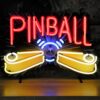 Pinball Neon Verlichting 62 x 42 cm - Rood