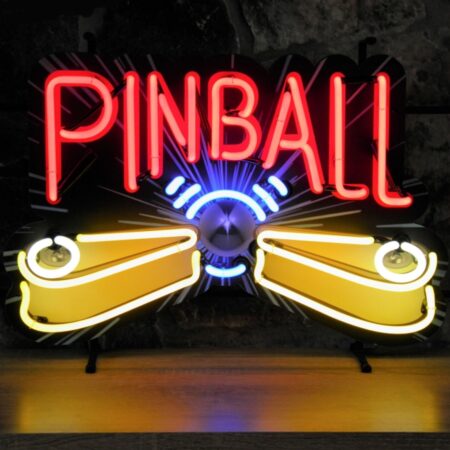 Pinball Neon Verlichting 62 x 42 cm - Rood