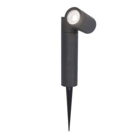 Pinero LED prikspot - GU10 4 Watt 345 Lumen - Dimbaar - Kantelbaar - 6500K daglicht wit - IP64 Waterdicht - Zwart - Tuinspot - Pinspot | HOFTRONIC