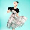 Pinup Couture Evelyn Feather Swing Dress + Bolero-S | 54% korting | Pinup Couture