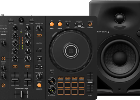 Pioneer DJ DDJ-FLX4 + Pioneer DJ DM-40D Zwart