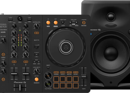 Pioneer DJ DDJ-FLX4 + Pioneer DJ DM-50D-BT Zwart