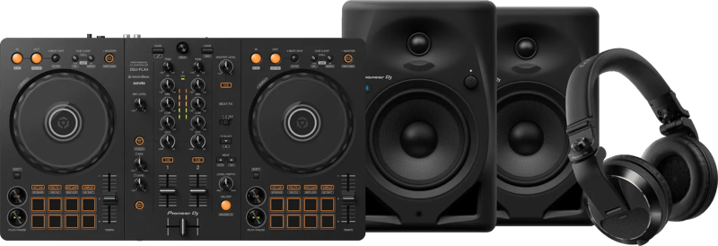 Pioneer DJ DDJ-FLX4 + Pioneer DJ HDJ-X7 Zwart + Pioneer DJ DM-50D-BT Zwart