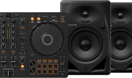 Pioneer DJ DDJ-FLX4 + Pioneer DJ HDJ-X7 Zwart + Pioneer DJ DM-50D Zwart