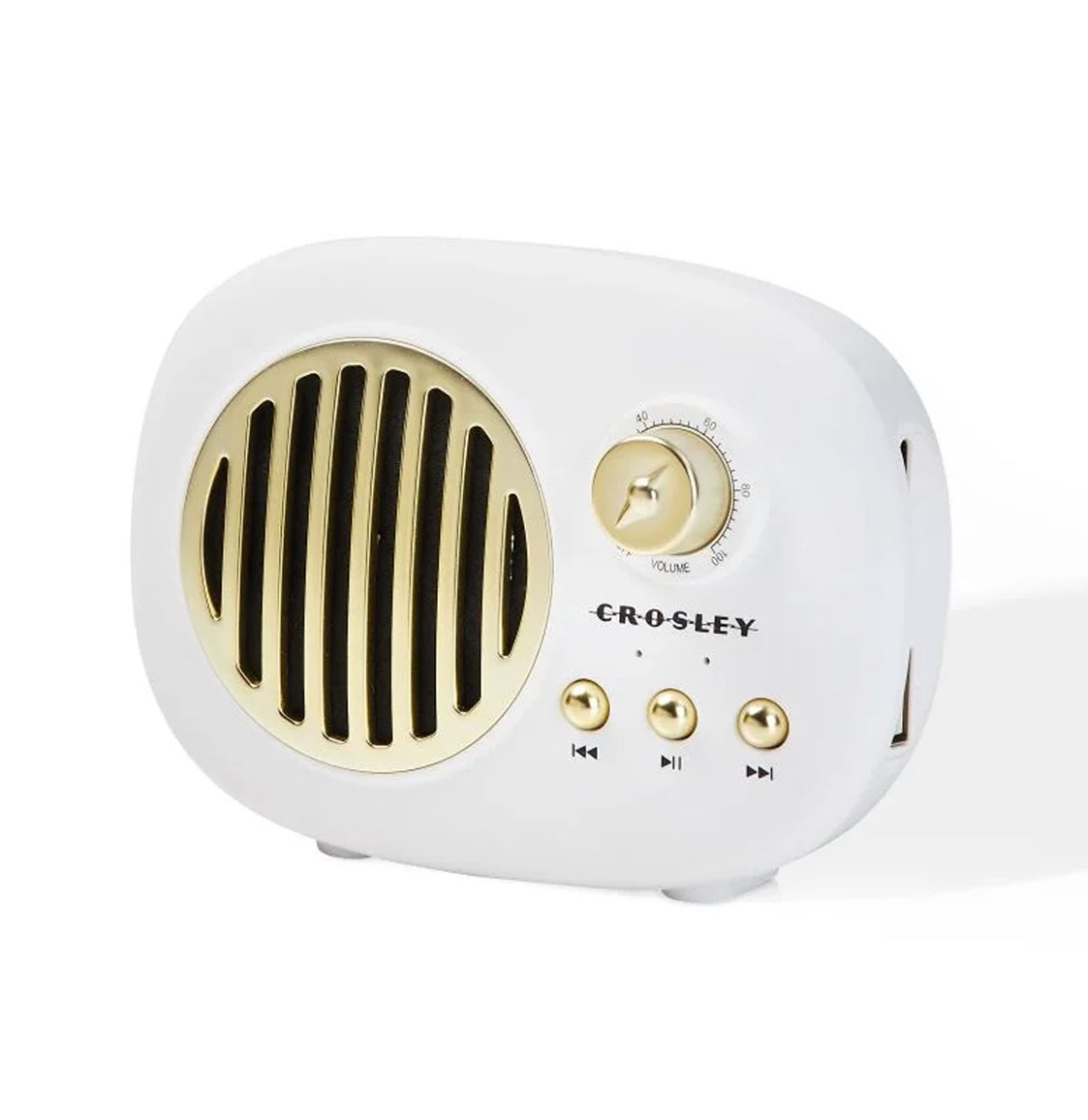 Piper Retro Portable Bluetooth Speaker - Wit | Fiftiesstore