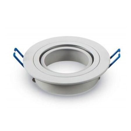 Pittsburg LED Inbouwspot - Kantelbaar armatuur - Diameter 90mm - GU10 Fitting incl. lamphouder - Rond - IP20 voor binnen - Wit | V-TAC