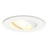 Pittsburg LED inbouwspot - GU10 4 Watt 345 lumen - 2700K Warm wit - Dimbaar - Rond - Kantelbaar - IP20 Voor binnen - Wit | HOFTRONIC