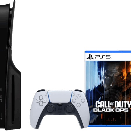 PlayStation 5 Slim Disc Edition + Call of Duty: Black Ops 7 + Covers Zwart