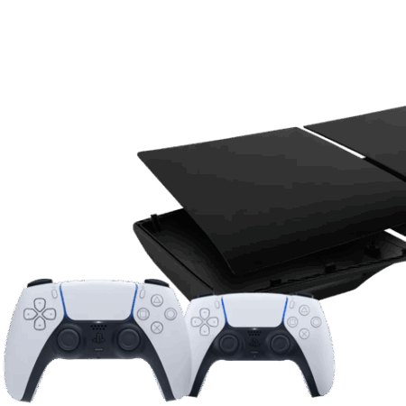 PlayStation 5 Slim Disc Edition + Covers Zwart + Extra Controller Wit