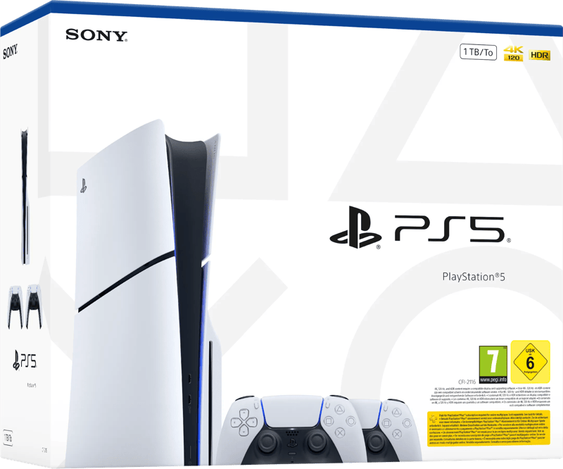 PlayStation 5 Slim Disc Edition + Extra Controller Wit