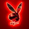Playboy Car Bunny - Wandbord Neon - Rood LED | Playboy