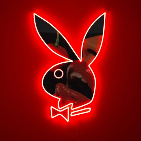 Playboy Cherry Bunny - Wandbord Neon - Rood LED | Playboy