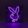 Playboy - Glazen Neon Box - Disco Bunny Paars | Playboy