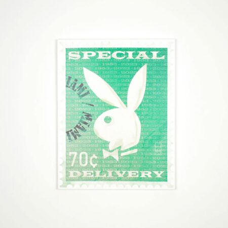 Playboy Wall Art - Limited Edition Postzegel Groen | Playboy