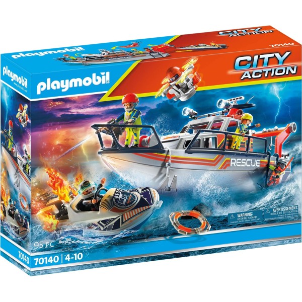 Playmobil 70140 Redding Op Zee: Brandbestrijdings Missie Met | Playmobil