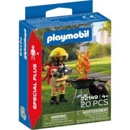 Playmobil 72149 Brandweerman Met Brandhaard | Playmobil