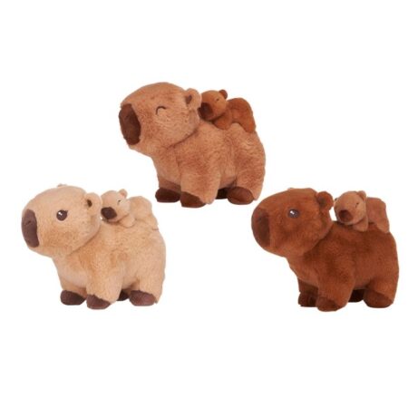 Pluche Capybara Staand En Baby 25cm |