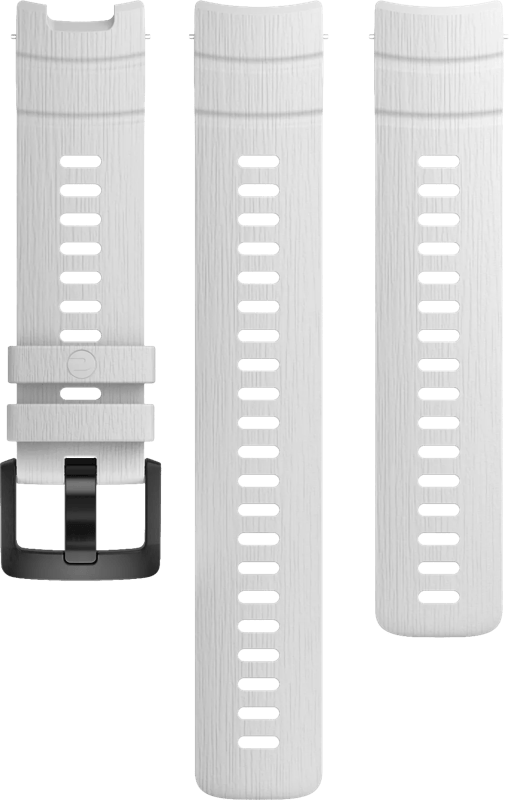 Polar Siliconen Bandje Wit 22mm S/L