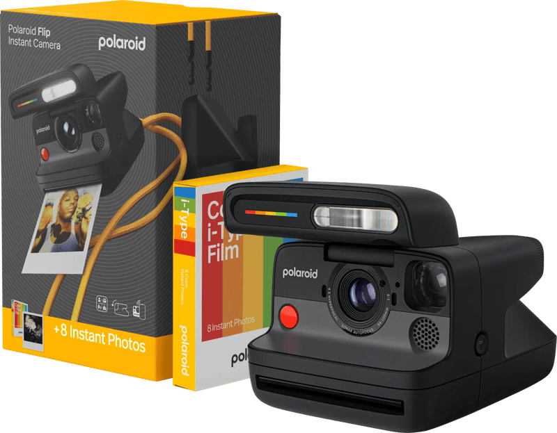 Polaroid Flip Zwart + Color Film (8 stuks)