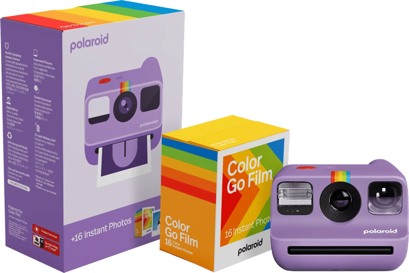 Polaroid Go 2 Paars + Color Film (16 stuks)