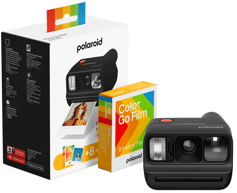 Polaroid Go Gen 3 Zwart + Color Film (8 stuks)