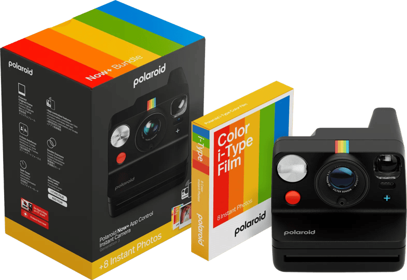Polaroid Now+ 3 Zwart + Color Film (8 stuks)