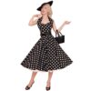 Polka Dress Black/White-48 (NL)/ 22 (UK) | 32% korting | Vivien of Holloway