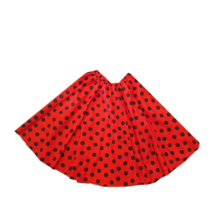 Polka Swing Skirt Red Black 25 inch | Fiftiesstore