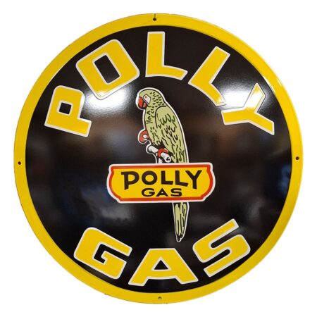 Polly Gas Logo Emaille Bord - Ø50cm | Polly Gas