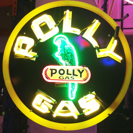 Polly Gas Neon Met Achterplaat 60 x 60 cm | Polly Gas