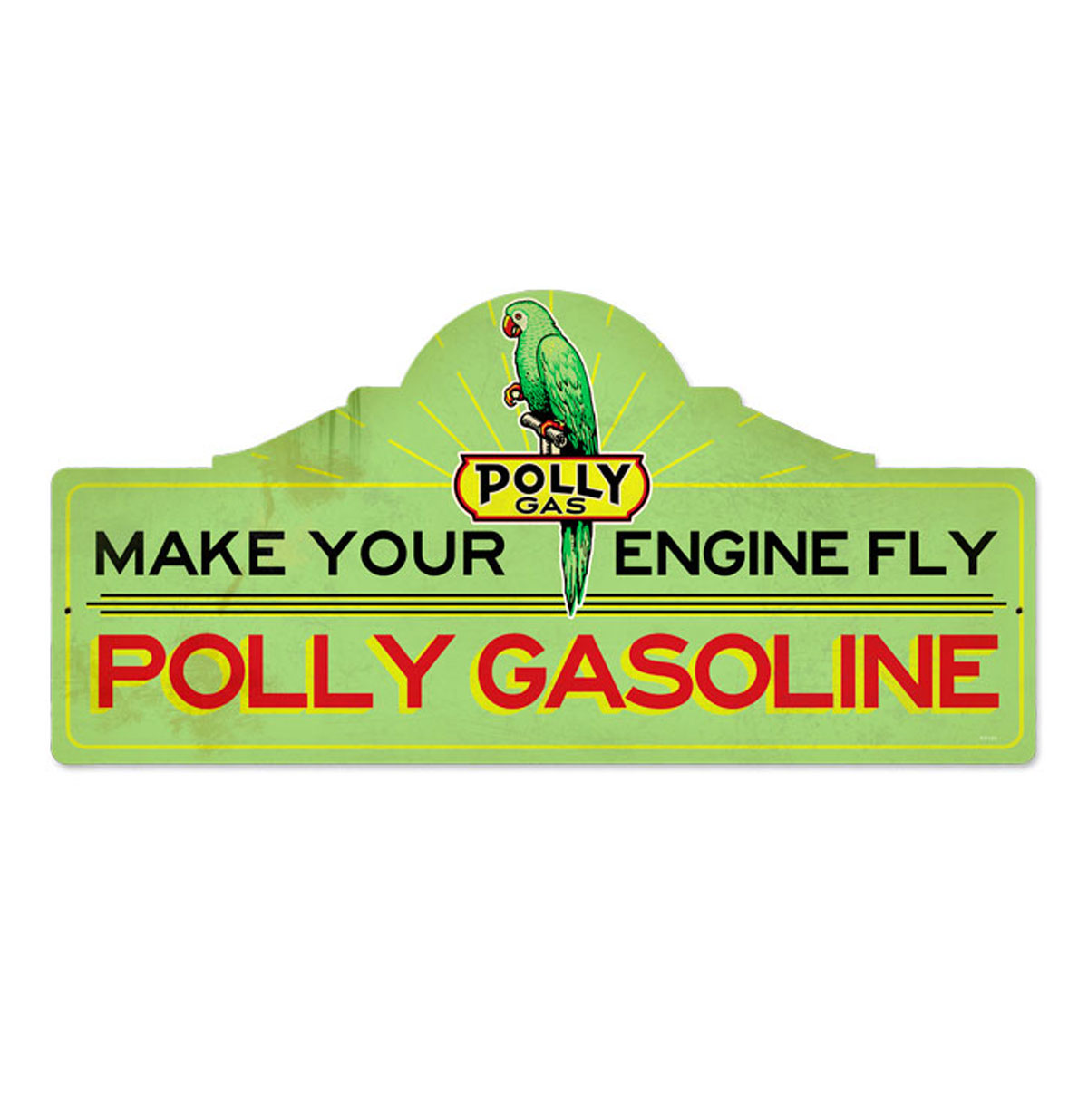 Polly Gas Polly Gasoline Zwaar Metalen Bord | 13% korting | Polly Gas