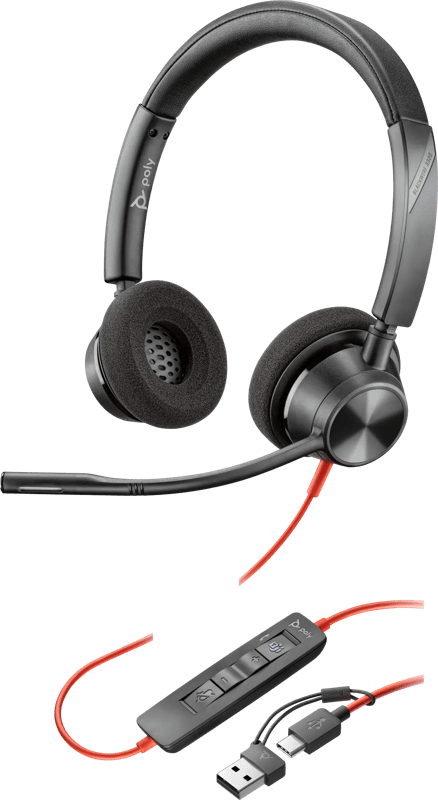 Poly Blackwire 3320 MS Bedrade Office Headset