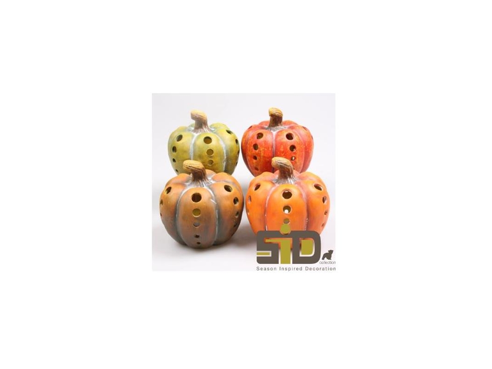 Pompoen met LED verlichting h14cm | Season Inspired Decoration