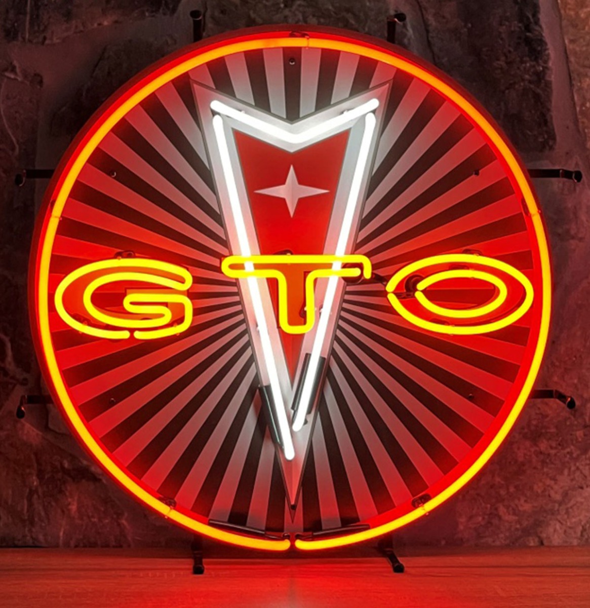 Pontiac GTO Logo Neon Verlichting 60 cm - Oranje
