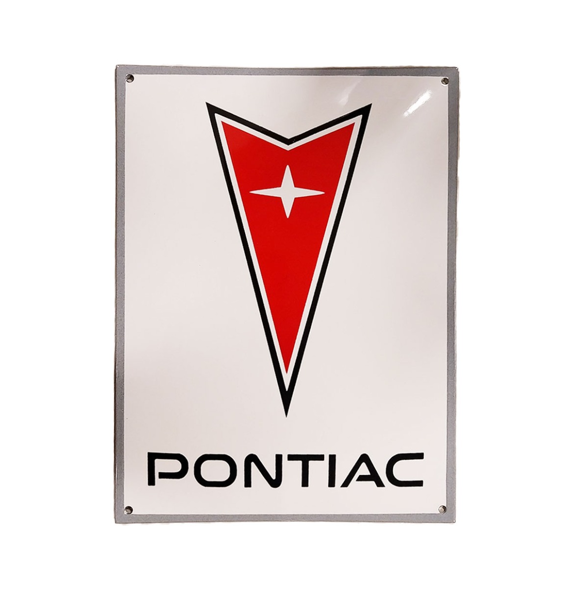 Pontiac Logo Emaille Bord - 40 x 30cm | Pontiac